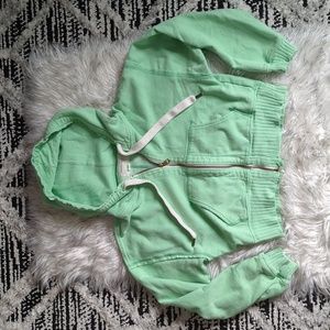American Eagle cropped zip up hoodie size XS